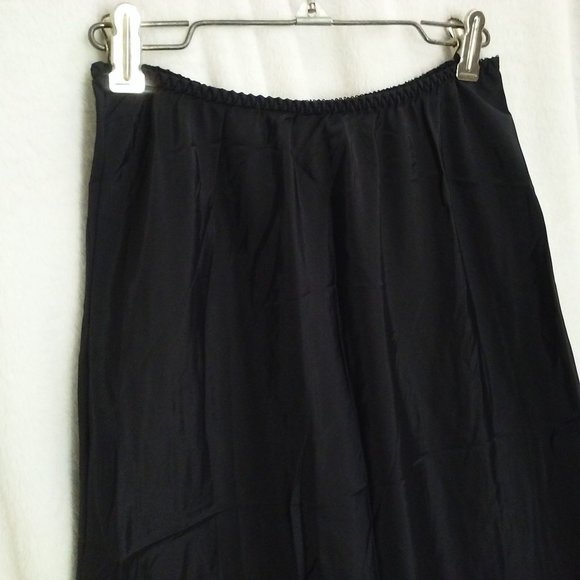 Vintage 70s-80s Nordstrom Half Slip-Skirt -M(25") Union Tag Scalloped Trim Slit - Picture 5 of 9